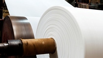 Big paper rolls used for printing newspapers. Big paper rolls used for printing newspapers.