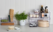 Orthex storage systems on a kitchen unit (Copyright: Orthex) Orthex storage systems on a kitchen unit (Copyright: Orthex)